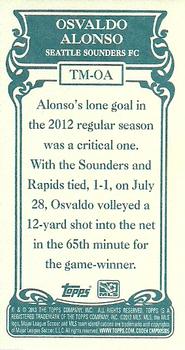 2013 Topps MLS - Minis #TM-OA Osvaldo Alonso Back