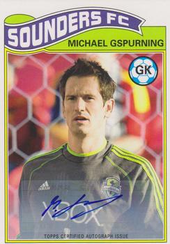 2013 Topps MLS - 1978 English Footballer Autographs #EPLA-MG Michael Gspurning Front