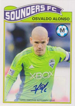 2013 Topps MLS - 1978 English Footballer Autographs #EPLA-OA Osvaldo Alonso Front