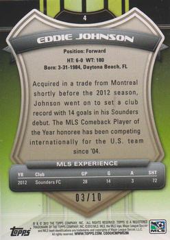 2013 Topps MLS - Black #4 Eddie Johnson Back