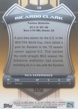 2013 Topps MLS - Blue #128 Ricardo Clark Back