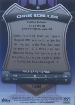 2013 Topps MLS - Blue #188 Chris Schuler Back