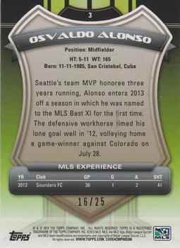 2013 Topps MLS - Gold #3 Osvaldo Alonso Back