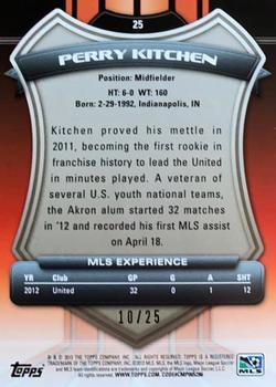 2013 Topps MLS - Gold #25 Perry Kitchen Back