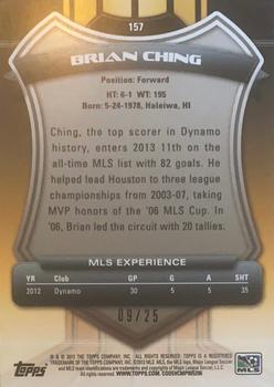 2013 Topps MLS - Gold #157 Brian Ching Back