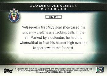 2013 Topps MLS - Pure Soccer #TIS-JVE Joaquin Velazquez Back
