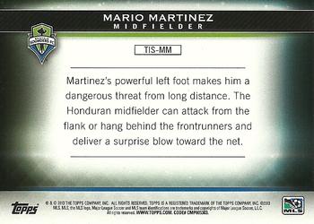 2013 Topps MLS - Pure Soccer #TIS-MM Mario Martinez Back