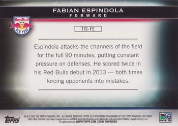 2013 Topps MLS - Pure Soccer #TIS-FE Fabian Espindola Back