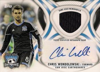 2013 Topps MLS - Relic Autographs #AR-CW Chris Wondolowski Front