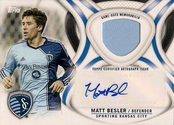 2013 Topps MLS - Relic Autographs #AR-MB Matt Besler Front