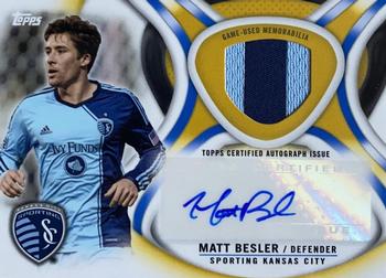 2013 Topps MLS - Relic Autographs Gold #AR-MB Matt Besler Front