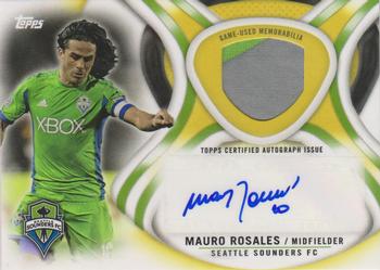 2013 Topps MLS - Relic Autographs Gold #AR-MR Mauro Rosales Front