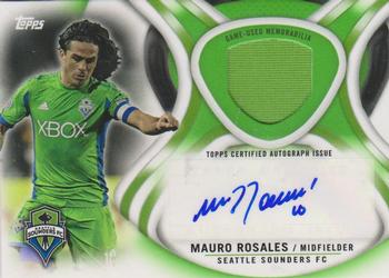 2013 Topps MLS - Relic Autographs Green #AR-MR Mauro Rosales Front