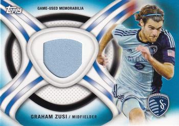 2013 Topps MLS - Relics Blue #KIT-GZ Graham Zusi Front