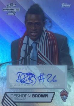 2013 Topps MLS - Super Draft Autographs #SDA-DB Deshorn Brown Front