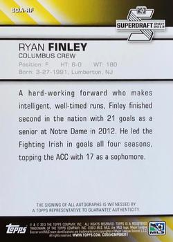 2013 Topps MLS - Super Draft Autographs #SDA-RF Ryan Finley Back