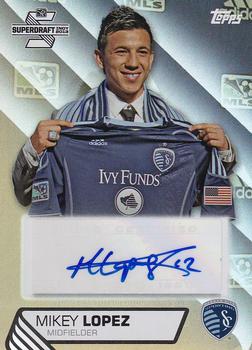 2013 Topps MLS - Super Draft Autographs Gold #SDA-ML Mikey Lopez Front