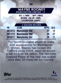 2013-14 Topps Premier Gold #54 Wayne Rooney Back