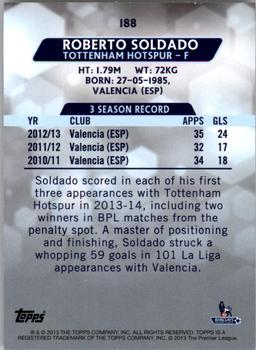 2013-14 Topps Premier Gold #188 Roberto Soldado Back
