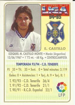 1994-95 Mundicromo Sport Las Fichas de La Liga #174 Ezequiel Castillo Back
