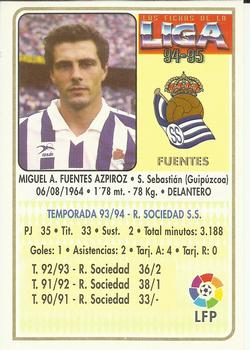1994-95 Mundicromo Sport Las Fichas de La Liga #196 Fuentes Back
