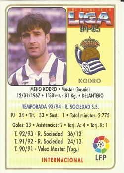 1994-95 Mundicromo Sport Las Fichas de La Liga #199 Kodro Back