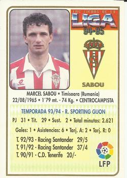 1994-95 Mundicromo Sport Las Fichas de La Liga #246 Sabou Back