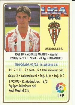 1994-95 Mundicromo Sport Las Fichas de La Liga #252 Morales Back