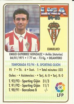 1994-95 Mundicromo Sport Las Fichas de La Liga #253 Emilio Back