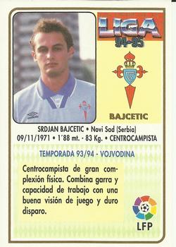 1994-95 Mundicromo Sport Las Fichas de La Liga #262 Bajcetic Back