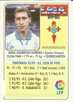 1994-95 Mundicromo Sport Las Fichas de La Liga #266 Aguirrechu Back