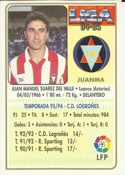 1994-95 Mundicromo Sport Las Fichas de La Liga #289 Juanma Back