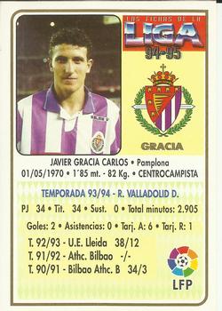 1994-95 Mundicromo Sport Las Fichas de La Liga #299 Gracia Back