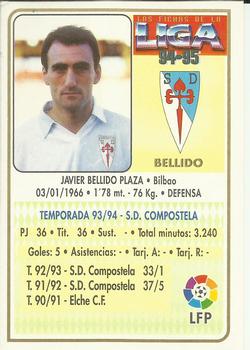 1994-95 Mundicromo Sport Las Fichas de La Liga #349 Bellido Back