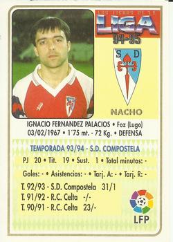1994-95 Mundicromo Sport Las Fichas de La Liga #351 Nacho Back