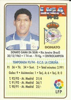 1994-95 Mundicromo Sport Las Fichas de La Liga #29 Donato Back