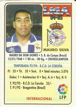 1994-95 Mundicromo Sport Las Fichas de La Liga #31 Mauro Silva Back