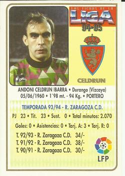 1994-95 Mundicromo Sport Las Fichas de La Liga #40a Cedrun Back
