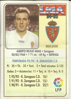 1994-95 Mundicromo Sport Las Fichas de La Liga #43 Belsue Back