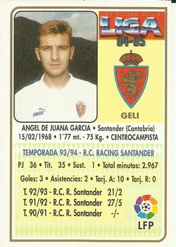 1994-95 Mundicromo Sport Las Fichas de La Liga #46 Geli Back