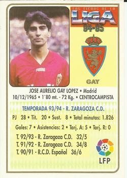 1994-95 Mundicromo Sport Las Fichas de La Liga #49 Gay Back