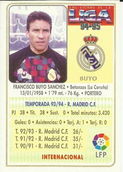 1994-95 Mundicromo Sport Las Fichas de La Liga #58 Buyo Back