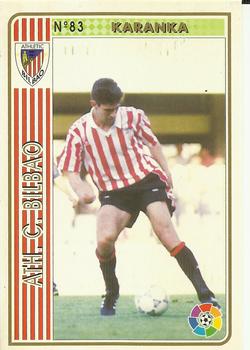 1994-95 Mundicromo Sport Las Fichas de La Liga #83 Karanka Front