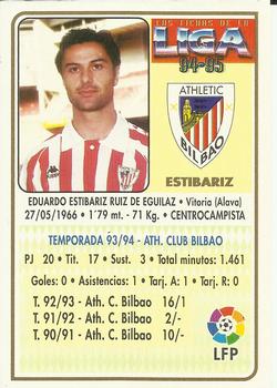 1994-95 Mundicromo Sport Las Fichas de La Liga #84 Estibariz Back