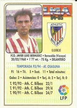 1994-95 Mundicromo Sport Las Fichas de La Liga #92 Luke Back