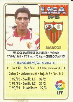 1994-95 Mundicromo Sport Las Fichas de La Liga #103 Marcos Back