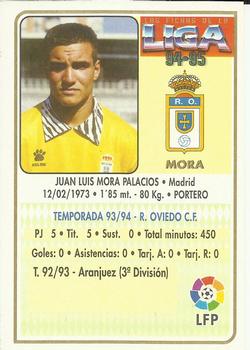 1994-95 Mundicromo Sport Las Fichas de La Liga #149 Mora Back