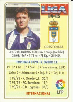 1994-95 Mundicromo Sport Las Fichas de La Liga #150 Cristobal Back