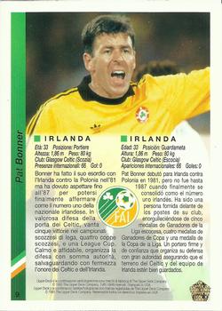 1993 Upper Deck World Cup Preview (Spanish/Italian) #9 Pat Bonner Back