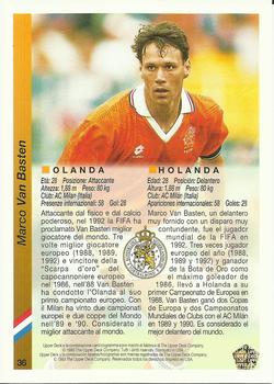 1993 Upper Deck World Cup Preview (Spanish/Italian) #36 Marco Van Basten Back